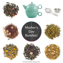 Perfect Mother's Day Tea Gift Set (Tea Sampler + either Infuser or Teapot with Strainer)