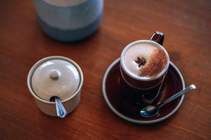 Chai tea latte with milk
