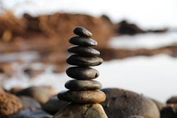 Balanced stones, balanced body
